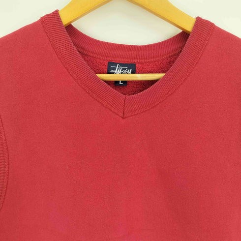 ステューシー Stussy 90S 紺タグ Vネック プルオーバー ベスト メンズ import:L