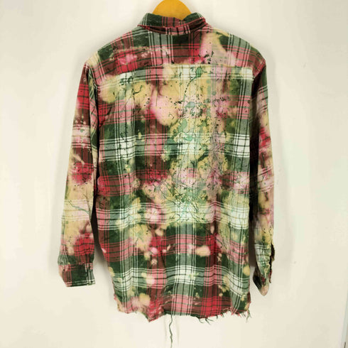 エルエルビーン L.L.Bean 80-90S MADE IN USA ペイントデザインカットオフBDシャツ メンズ