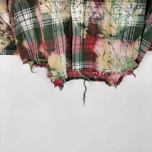 エルエルビーン L.L.Bean 80-90S MADE IN USA ペイントデザインカットオフBDシャツ メンズ