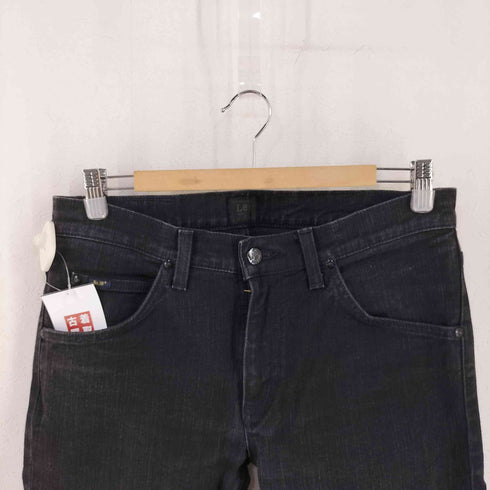 リー Lee 別注ストレッチブラックデニムパンツ メンズ 32