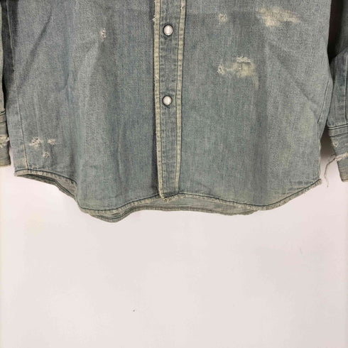 スナップボタンデニムウエスタンシャツ メンズ JPN:2