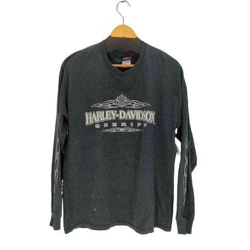 ハーレーダビッドソン HARLEY-DAVIDSON プリントクルーネックL/S Tシャツ メンズ JPN:L