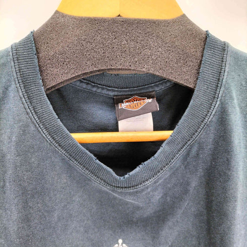 ハーレーダビッドソン HARLEY-DAVIDSON プリントクルーネックL/S Tシャツ メンズ JPN:L