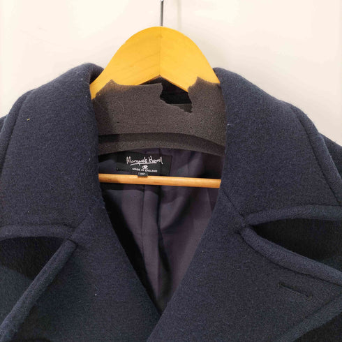 マーガレットハウエル MARGARET HOWELL 英国製 筆記体タグ ウール ピーコート メンズ UK:42