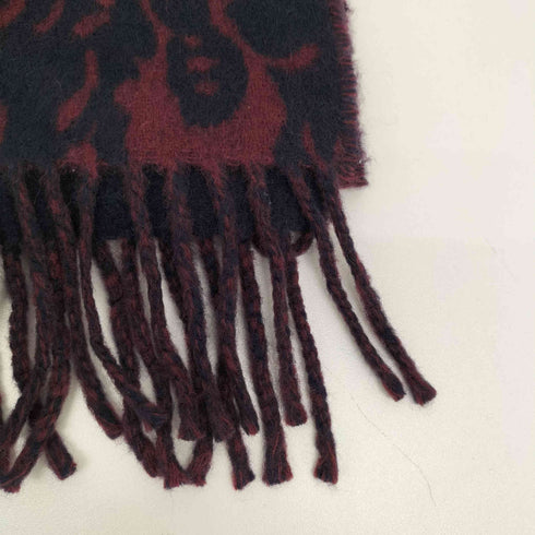 ポロラルフローレン POLO RALPH LAUREN イタリア製 ビッグポニー リバーシブル フリンジ ウール マフラー メンズ