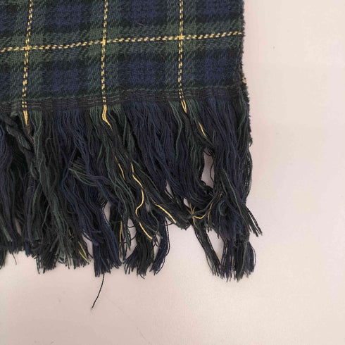 ポロラルフローレン POLO RALPH LAUREN ポニー 刺繍 リバーシブル タータン チェック フリンジ コットン マフラー メンズ