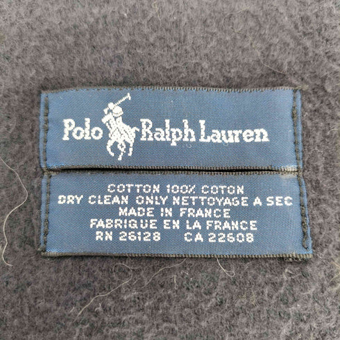 ポロラルフローレン POLO RALPH LAUREN ポニー 刺繍 リバーシブル タータン チェック フリンジ コットン マフラー メンズ