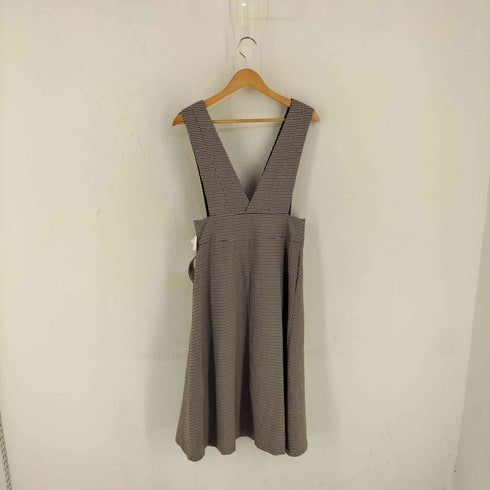 ザラ ZARA チェック柄 ジャンパースカート レディース M