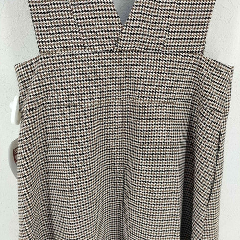 ザラ ZARA チェック柄 ジャンパースカート レディース M