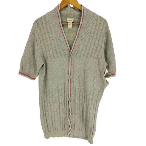 ディーゼル DIESEL Vネック 五分袖 カーディガン Y2K メンズ import:XL