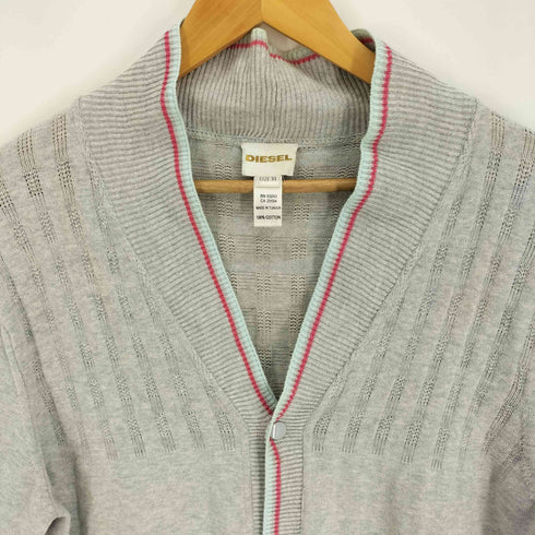 ディーゼル DIESEL Vネック 五分袖 カーディガン Y2K メンズ import:XL
