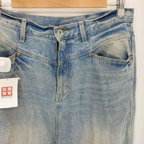 WONEM ワイド ストレート デニムパンツ レディース JPN:2
