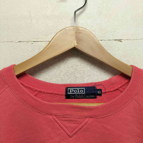 ポロバイラルフローレン Polo by RALPH LAUREN 90s Vガゼット ポニー刺繍クルーネックスウェット メンズ LL