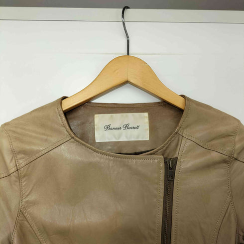 バナーバレット Banner Barrett ノーカラー ライダースジャケット レディース JPN:38