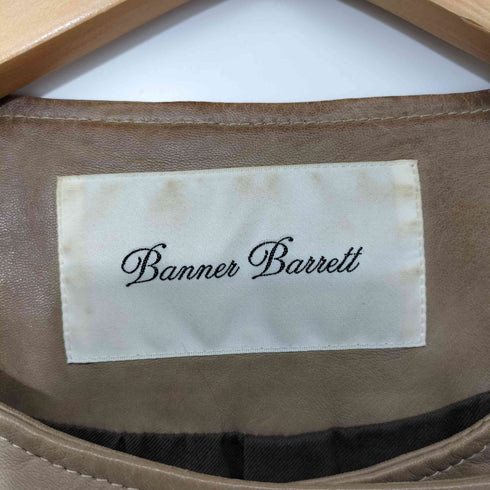 バナーバレット Banner Barrett ノーカラー ライダースジャケット レディース JPN:38