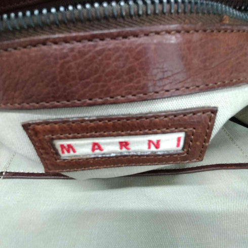 マルニ MARNI OLD イタリア製 riri ジップ 2WAY レザー ショルダーバック ドクターズ バック レディース