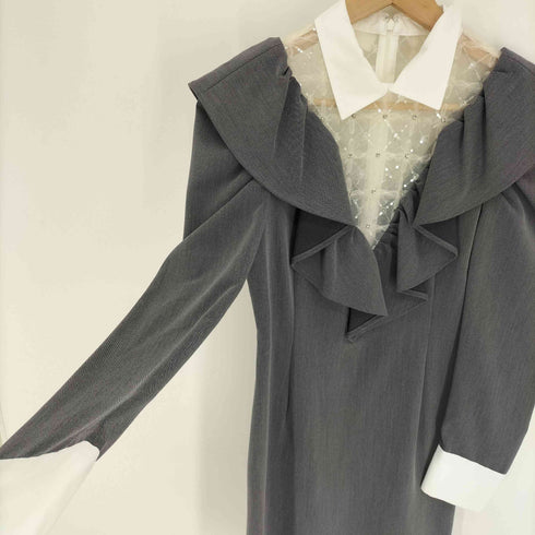 リリーブラウン Lily Brown STOCK 衿付きミニワンピース レディース JPN:1