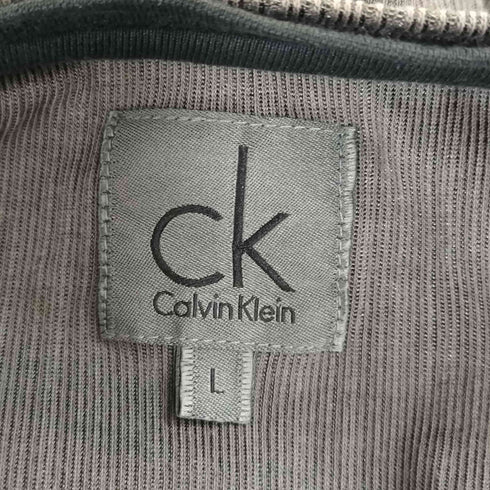 シーケーカルバンクライン ck Calvin Klein プリーツ Vネックカットソー メンズ import:L