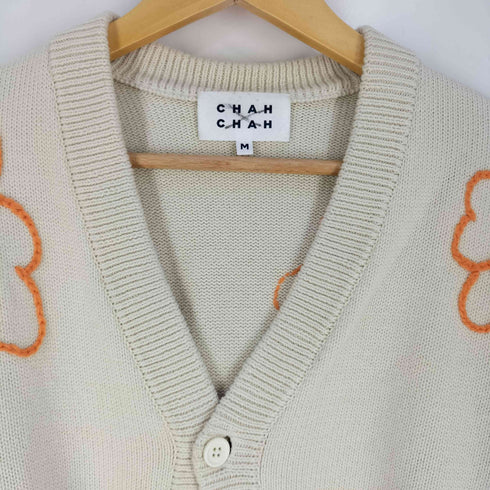 CHAH CHAH FLOWER HAND EMBROIDERY CARDIGAN メンズ import:M