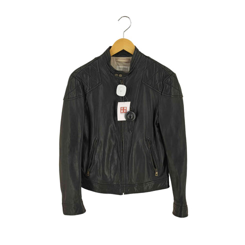 ヘンリーコットンズ Henry Cottons シープレザーバイカージャケット メンズ 46