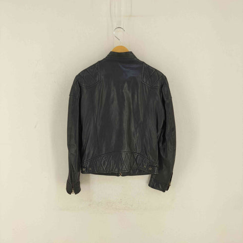 ヘンリーコットンズ Henry Cottons シープレザーバイカージャケット メンズ 46