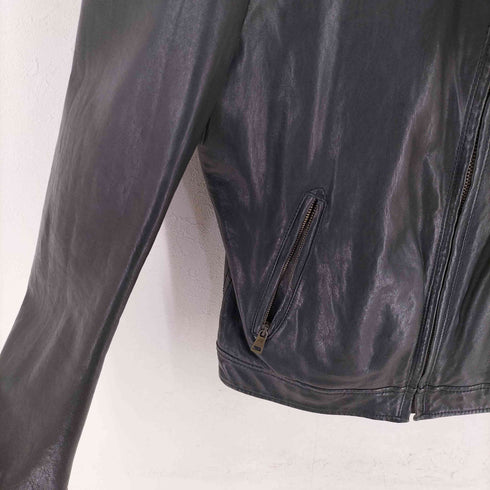 ヘンリーコットンズ Henry Cottons シープレザーバイカージャケット メンズ 46