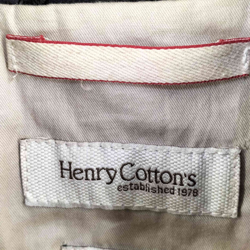 ヘンリーコットンズ Henry Cottons シープレザーバイカージャケット メンズ 46