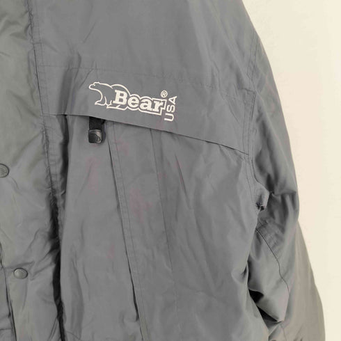 ベアーユーエスエー BEAR USA ファー付き リバーシブル ダウンジャケット メンズ import:L
