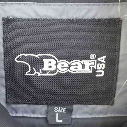 ベアーユーエスエー BEAR USA ファー付き リバーシブル ダウンジャケット メンズ import:L