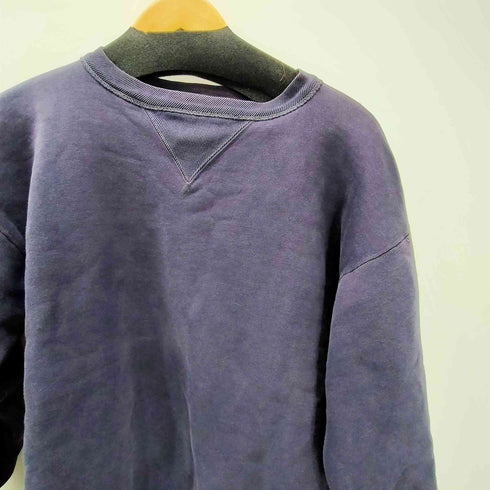 ジョーマッコイ JOE McCOY BALL PARK Knit Wear TOYS McCOY トイズマッコイ 旧タグ 両面Vガゼット 無地 ブランク スウェット トレーナー ナス紺 メンズ 42