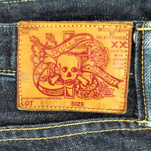 スカルジーンズ SKULL JEANS 5508XX セミフレアデニムパンツ メンズ US:28-29