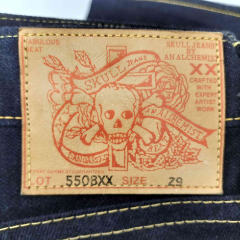 スカルジーンズ SKULL JEANS 5508XX セミフレアデニムパンツ メンズ US:28-29