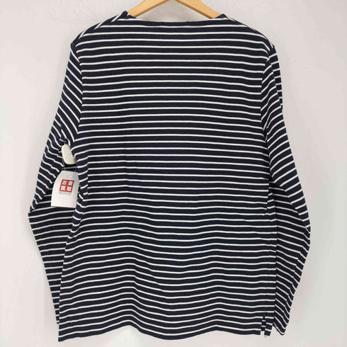 ラコステ LACOSTE ワニ刺繍ロゴ ボーダーバスクシャツ メンズ S