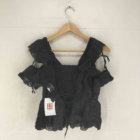 フレイアイディー FRAY I.D 24SS カットワークフリルペプラムブラウス レディース ONE