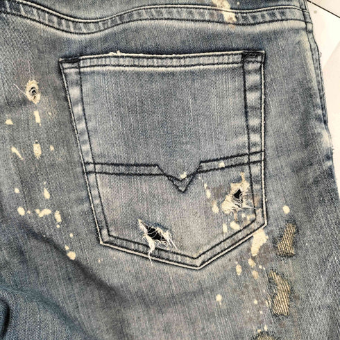 ディーゼル DIESEL 00SE3D ダメージ加工 デニムパンツ メンズ 31
