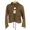 DOMA LEATHER シープレザー フーデッド ジップアップジャケット レディース