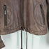 DOMA LEATHER シープレザー フーデッド ジップアップジャケット レディース