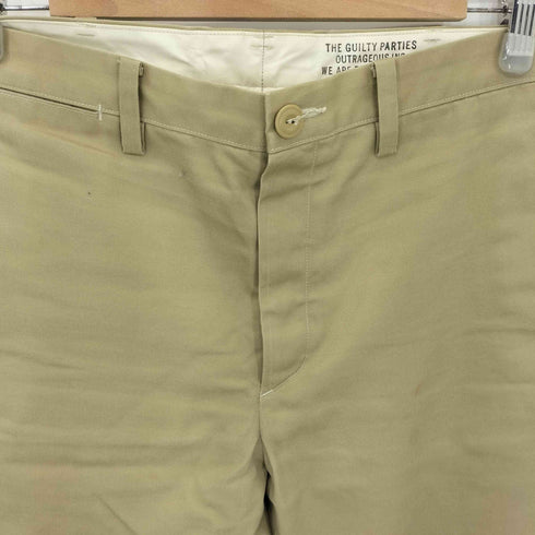 ワコマリア WACKO MARIA Chino Pants コットンチノ ボタンフライ スラックスパンツ メンズ L