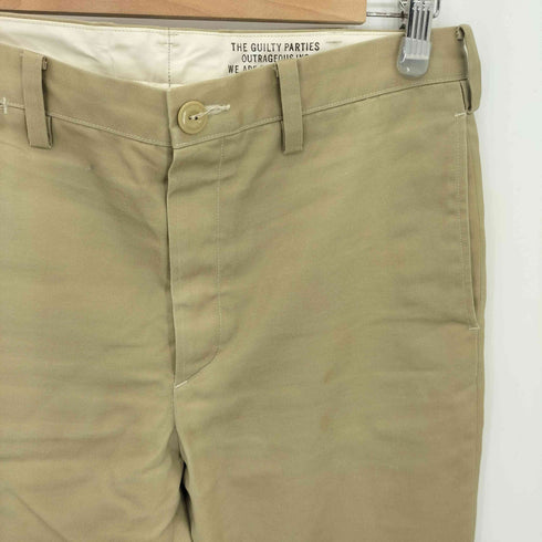 ワコマリア WACKO MARIA Chino Pants コットンチノ ボタンフライ スラックスパンツ メンズ L