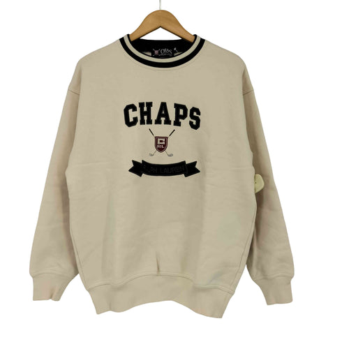 チャップスラルフローレン CHAPS RALPH LAUREN ロゴ刺繍 クルーネック L/S スウェット メンズ JPN:M
