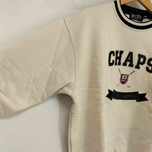 チャップスラルフローレン CHAPS RALPH LAUREN ロゴ刺繍 クルーネック L/S スウェット メンズ JPN:M