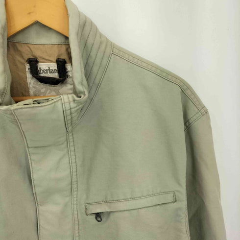 ティンバーランド Timberland スタンドカラー 比翼 ジップアップ コットンジャケット メンズ