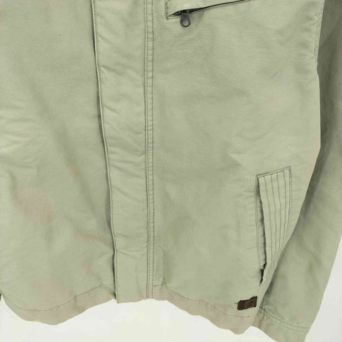 ティンバーランド Timberland スタンドカラー 比翼 ジップアップ コットンジャケット メンズ