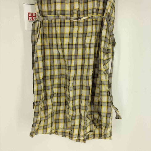 フレッドペリー FRED PERRY ロゴ刺繍 マドラスチェック S/S ワンピース レディース UK:8