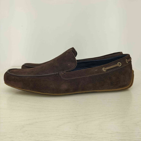 ラコステ LACOSTE ロゴ型押し スエード モカシン ローファー メンズ EUR:43