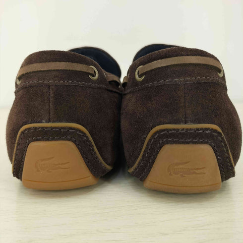 ラコステ LACOSTE ロゴ型押し スエード モカシン ローファー メンズ EUR:43