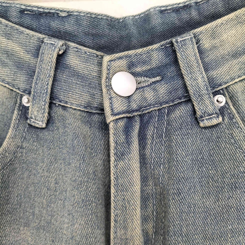 BaLeiNv Zhuang ワイド デニム パンツ Y2K レディース