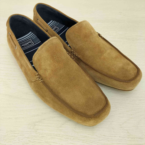 ラコステ LACOSTE ロゴ型押し スエード モカシン ローファー メンズ EUR:43