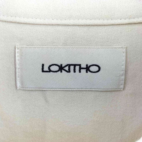 LOKITHO ダメージ加工 刺繍入り長袖シャツ レディース