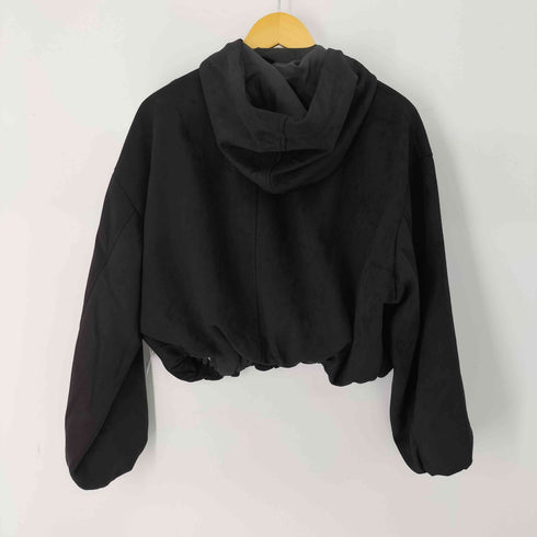 ザラ ZARA フェイクスエード クロップド ジャケット レディース import:M